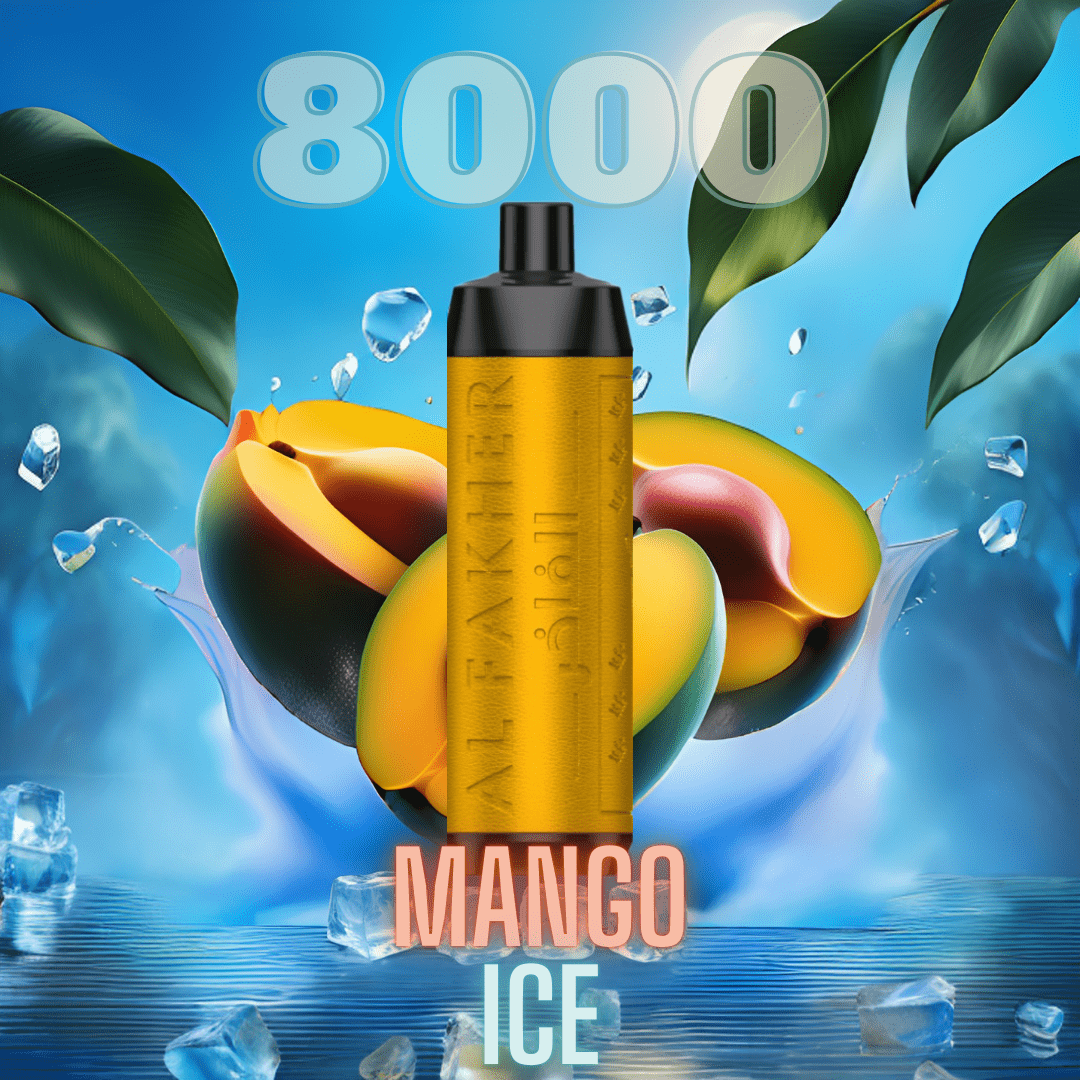 Mango Ice "Al Fakher" - Crown Bar Vape 8000