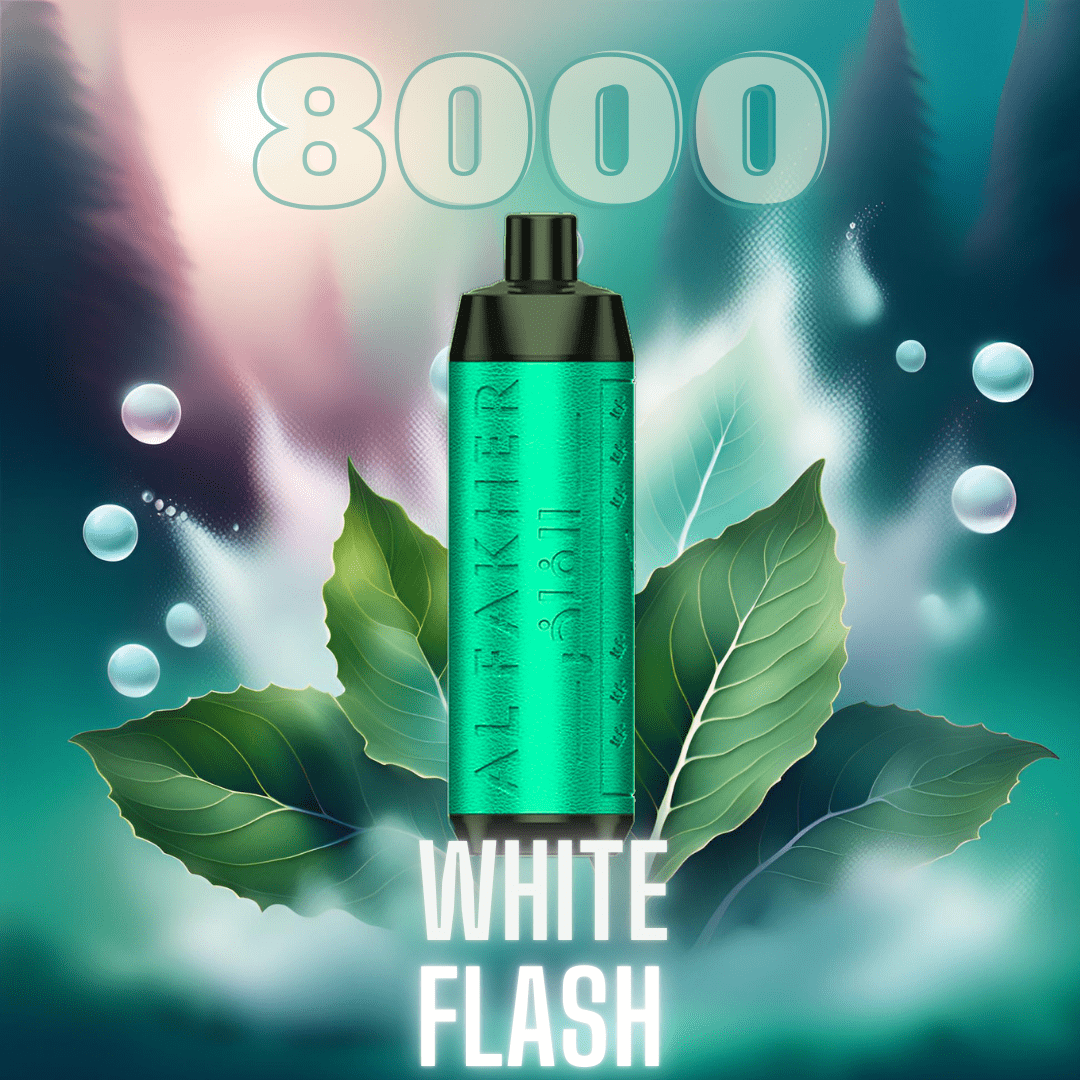 White Flash "Al Fakher" - Crown Bar Vape 8000