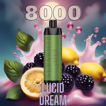 Lucid Dream "Al Fakher" - Crown Bar Vape 8000
