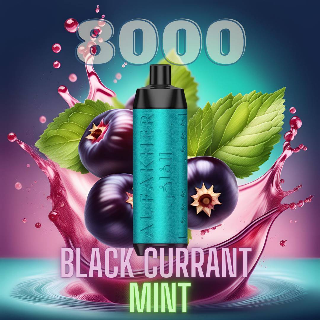 Black Currant Mint "Al Fakher" - Crown Bar Vape 8000